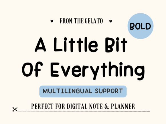 A Little Bit of Everything Font for Business Branding