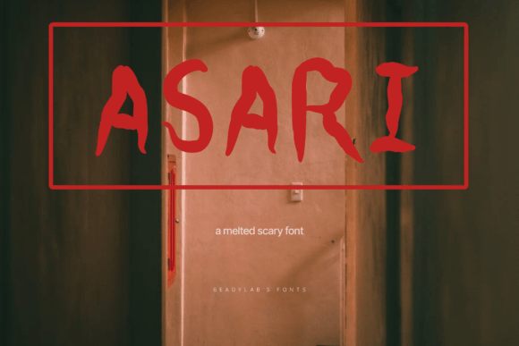 Asari: A Scary Font for Creative Brands