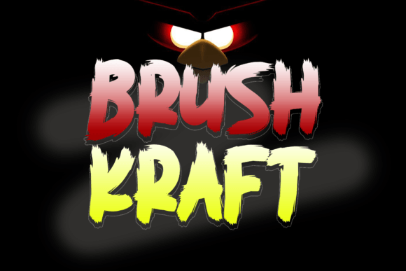 Brush Kraft: A Spooky Font for Creative Brands