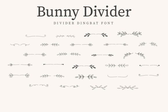 Bunny Divider Font