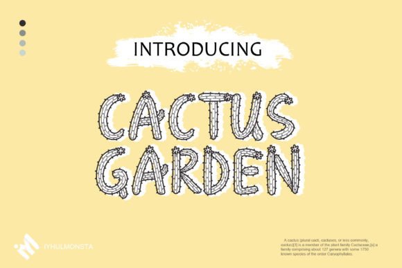 Cactus Garden Font: A Cheerful Display Typeface for Digital Design