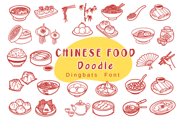 Chinese Food Doodle Font Review
