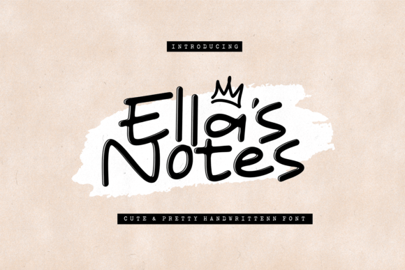 Ella's Notes: A Playful Script Font for Creative Branding