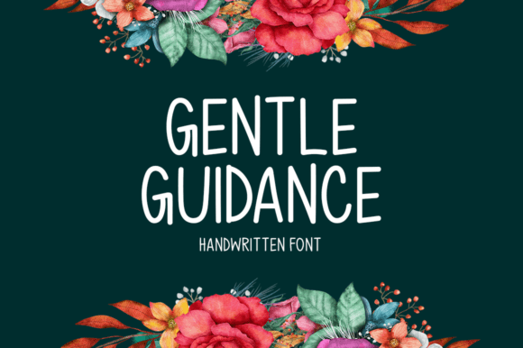 Gentle Guidance Font for Creative Projects