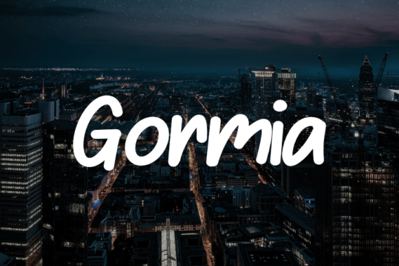 Gormia: A Script Font for Real-World Design