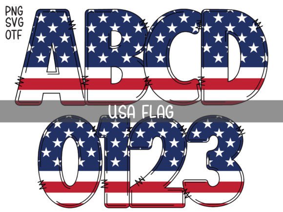 Love Usa: A Patriotic Color Typeface for Editorial Design