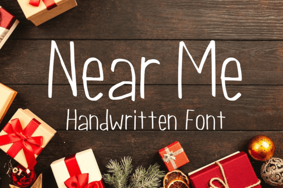 Near Me: A Handwritten Font for Creative Projects