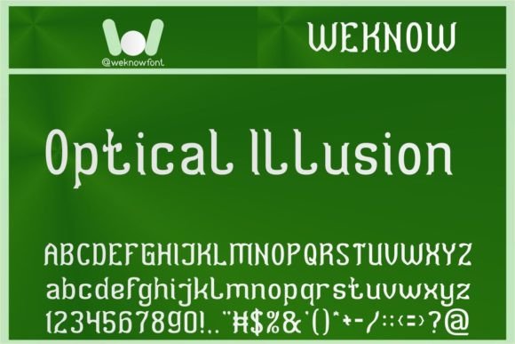 Optical Illusion: A Bold Display Font