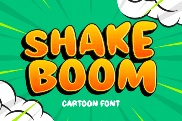 Shake Boom Font for Web Design