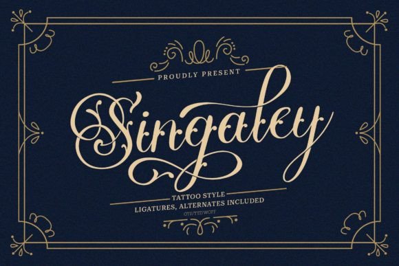 Singaley Font for Creative Projects
