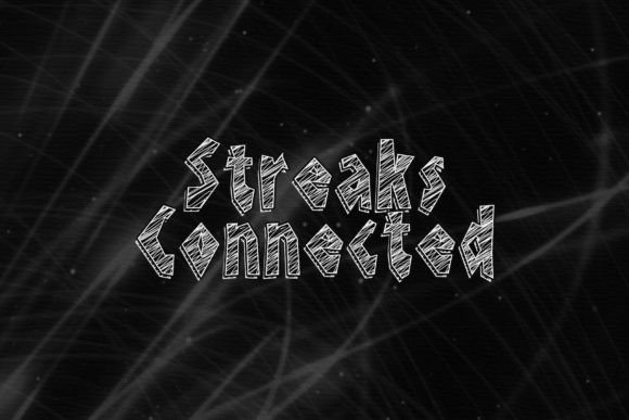 Streaks Connected Font for Crafters