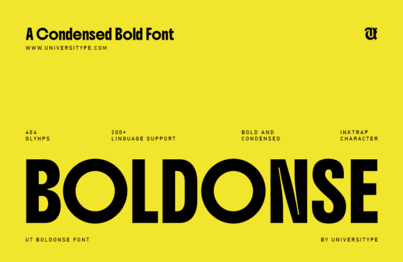 Ut Boldonse: A Font with Character